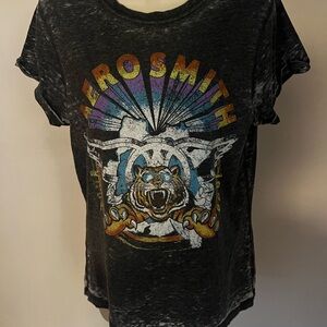 Aerosmith Graphic Women's Black T-Shirt